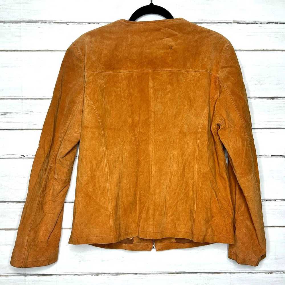 Mark Allen Suede Leather Jacket Caramel Brown Siz… - image 2
