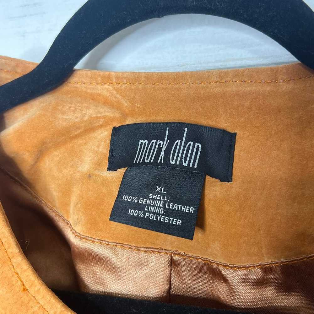 Mark Allen Suede Leather Jacket Caramel Brown Siz… - image 3