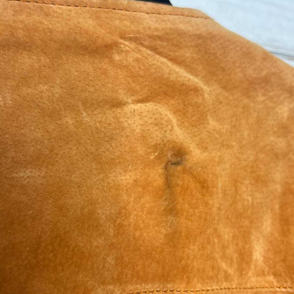 Mark Allen Suede Leather Jacket Caramel Brown Siz… - image 8