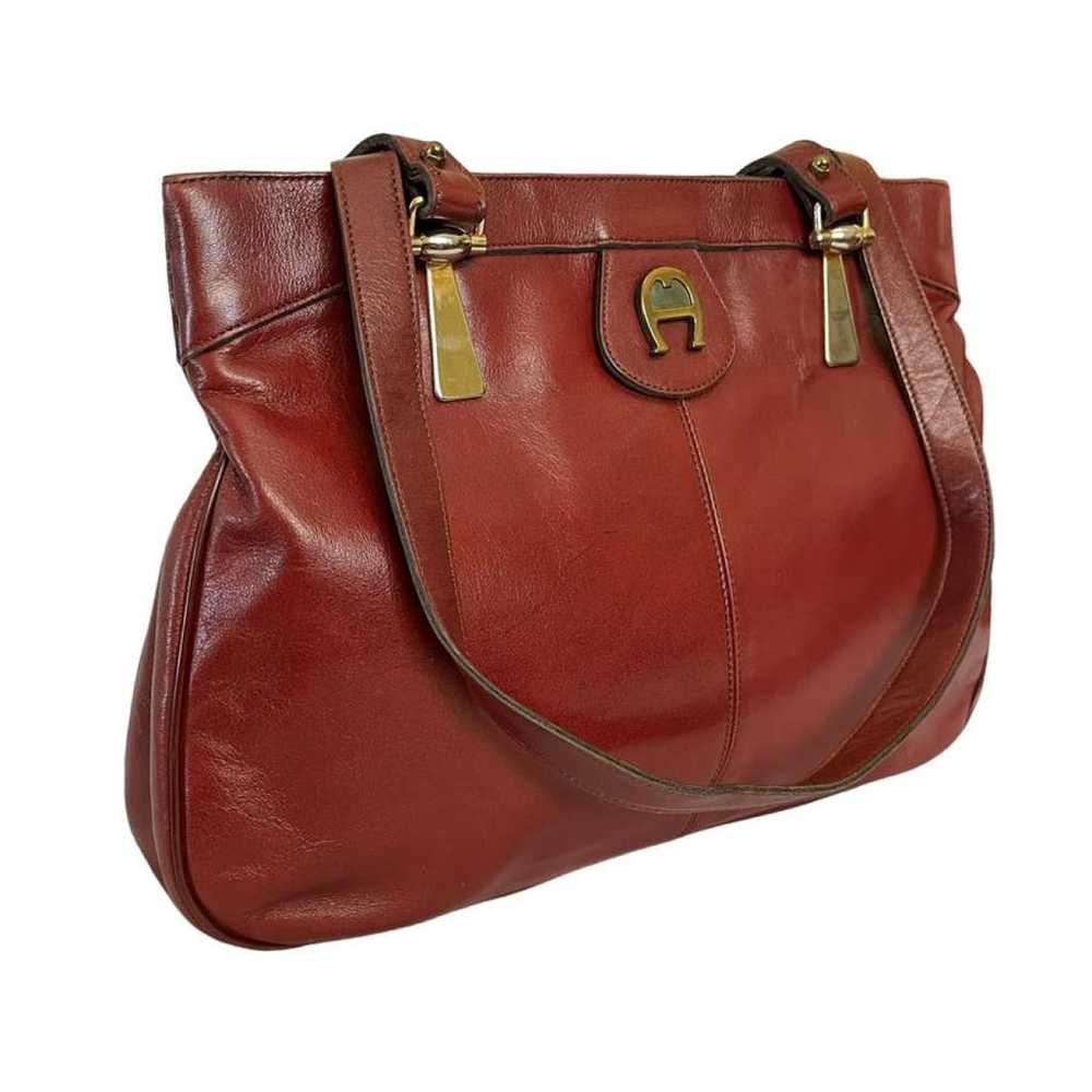 Etienne Aigner Leather handbag - image 8