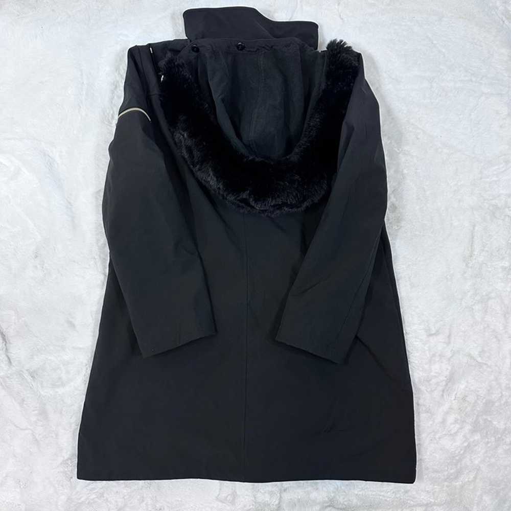 Ivanka Trump Faux Fur Hooded Jacket In Black Wome… - image 2