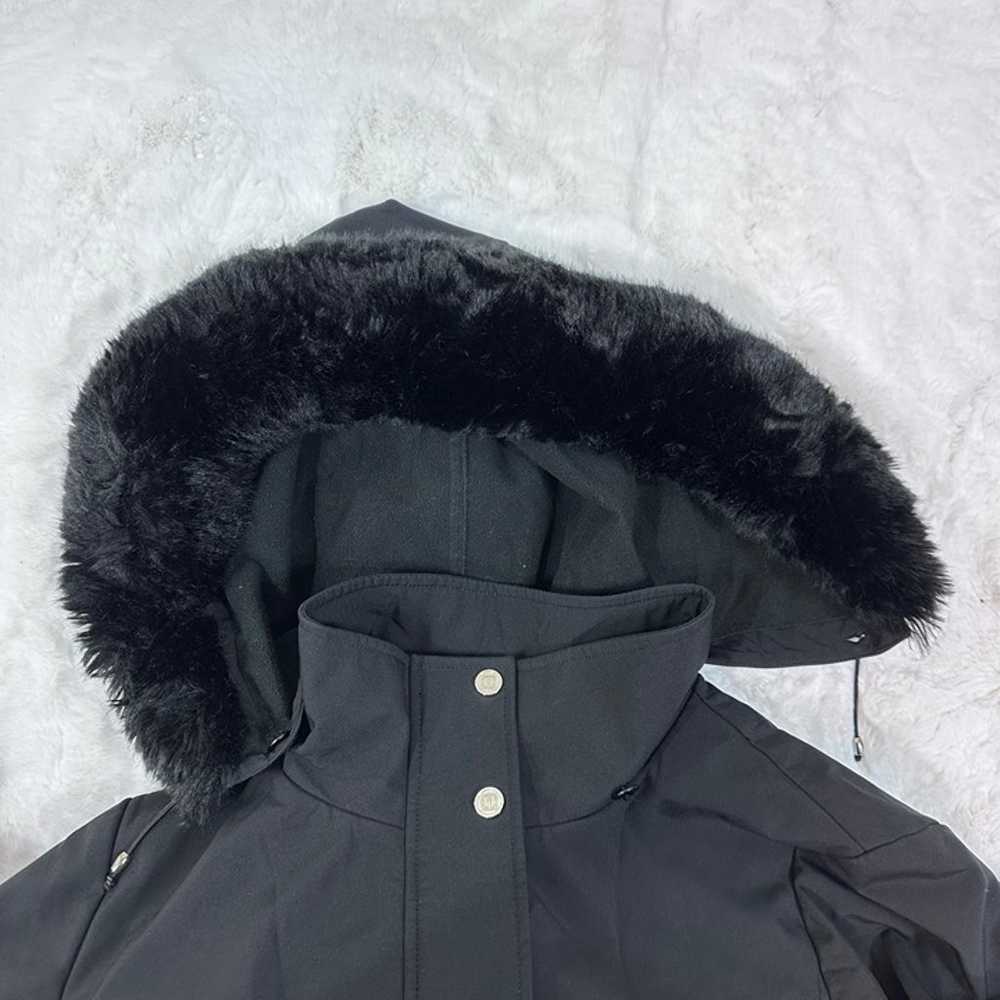 Ivanka Trump Faux Fur Hooded Jacket In Black Wome… - image 3