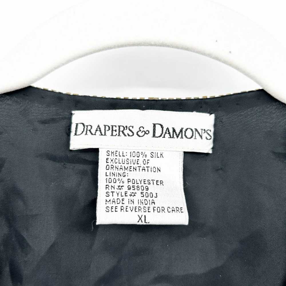 Drapers & Damons Womens Vintage Silk Floral Sequi… - image 2