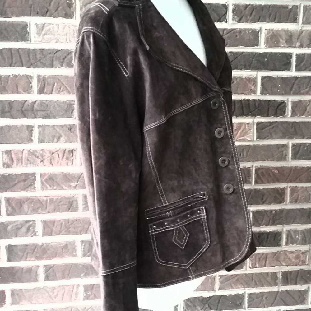Roper Brown Leather Suede Jacket - image 4