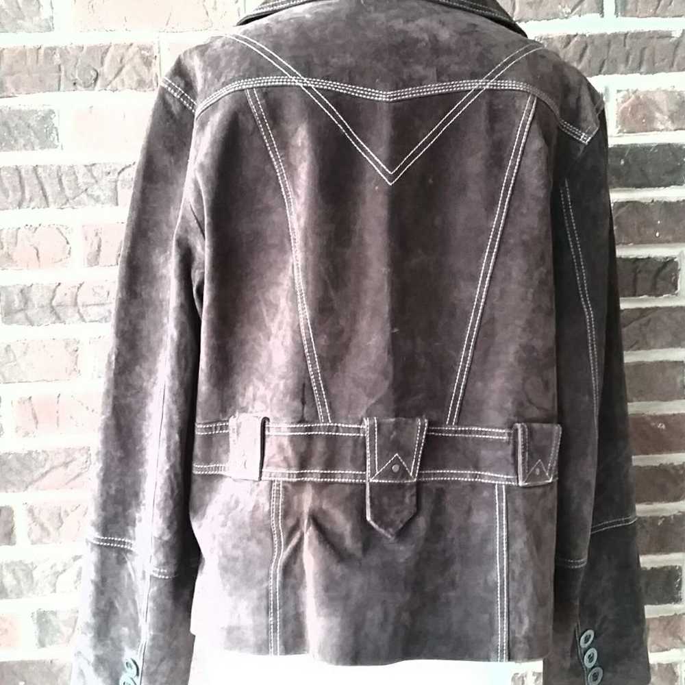 Roper Brown Leather Suede Jacket - image 5