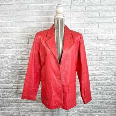 Vintage Metro Style Coral Genuine Leather Size 16 