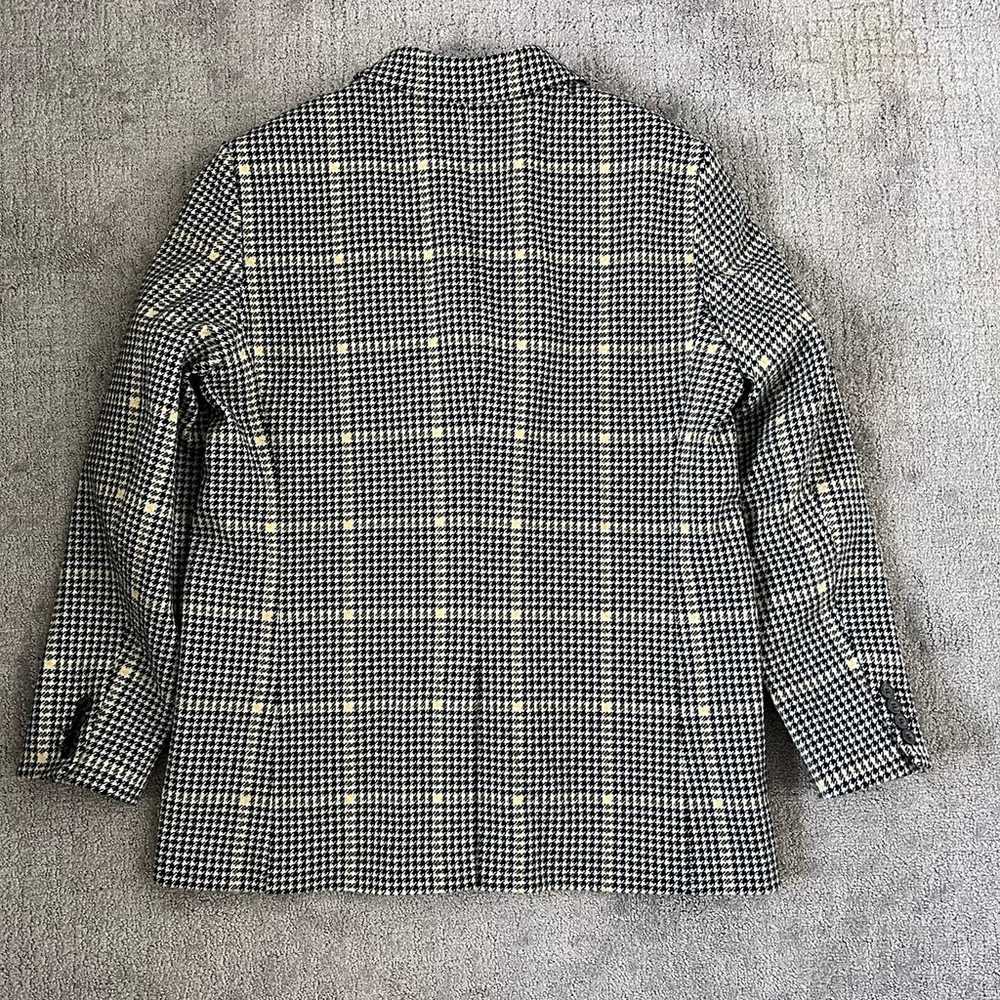 Zara Double Breasted Houndstooth Peacoat - image 4