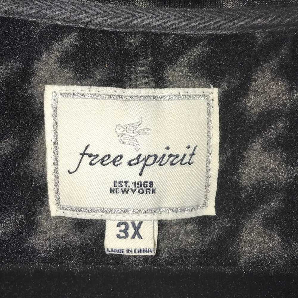 FREE SPIRIT BLACK & GRAY DOUBLE BREASTED CHECKERE… - image 3