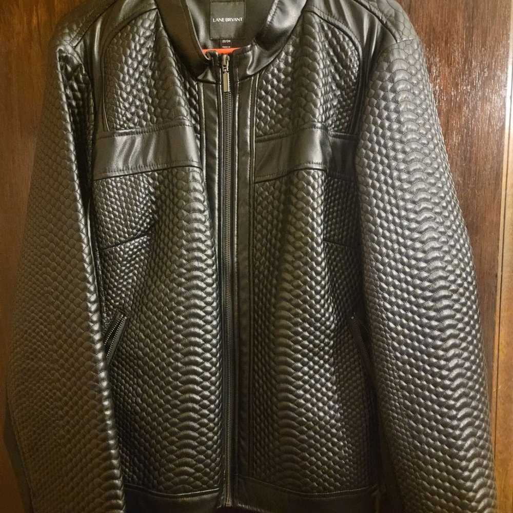 Lane Bryant faux leather jacket - image 1