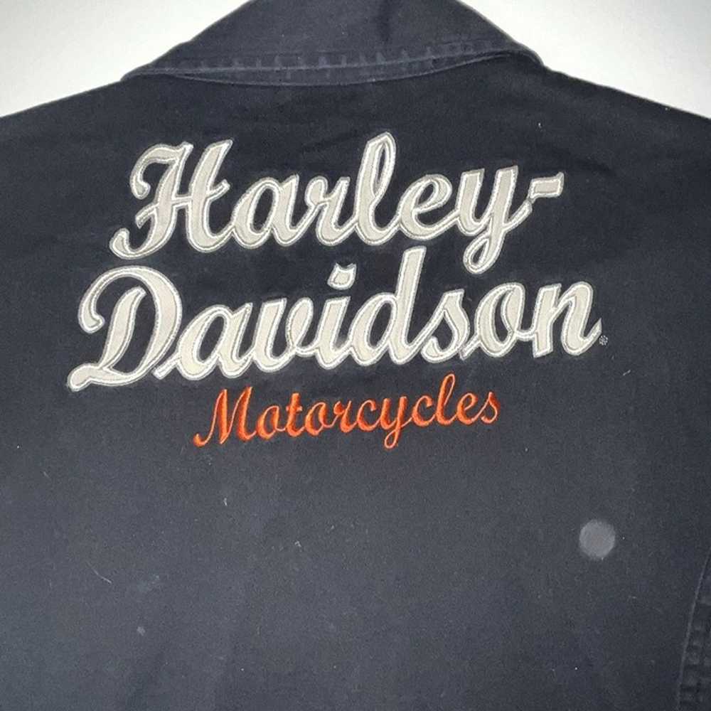 Harley Davidson Motors Women's 3XL Black Zippered… - image 2