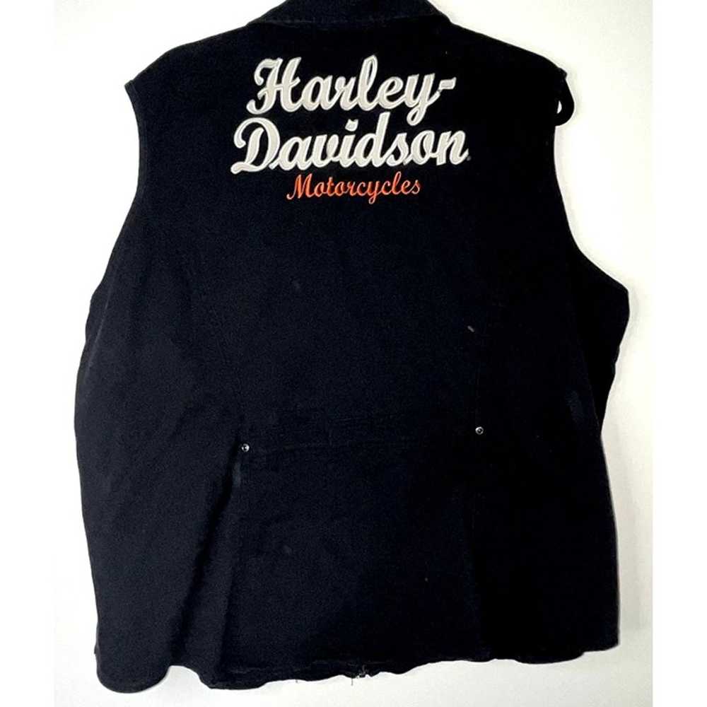 Harley Davidson Motors Women's 3XL Black Zippered… - image 4