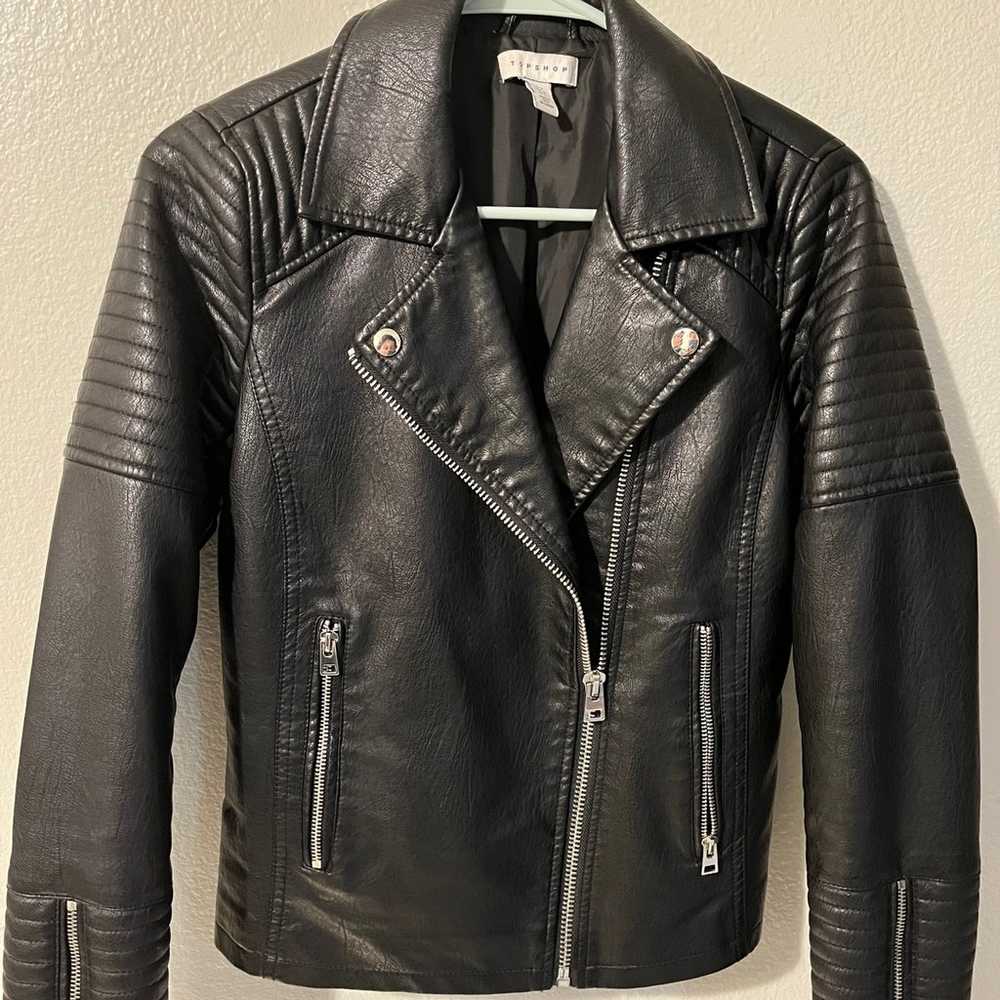 faux leather jacket - image 2