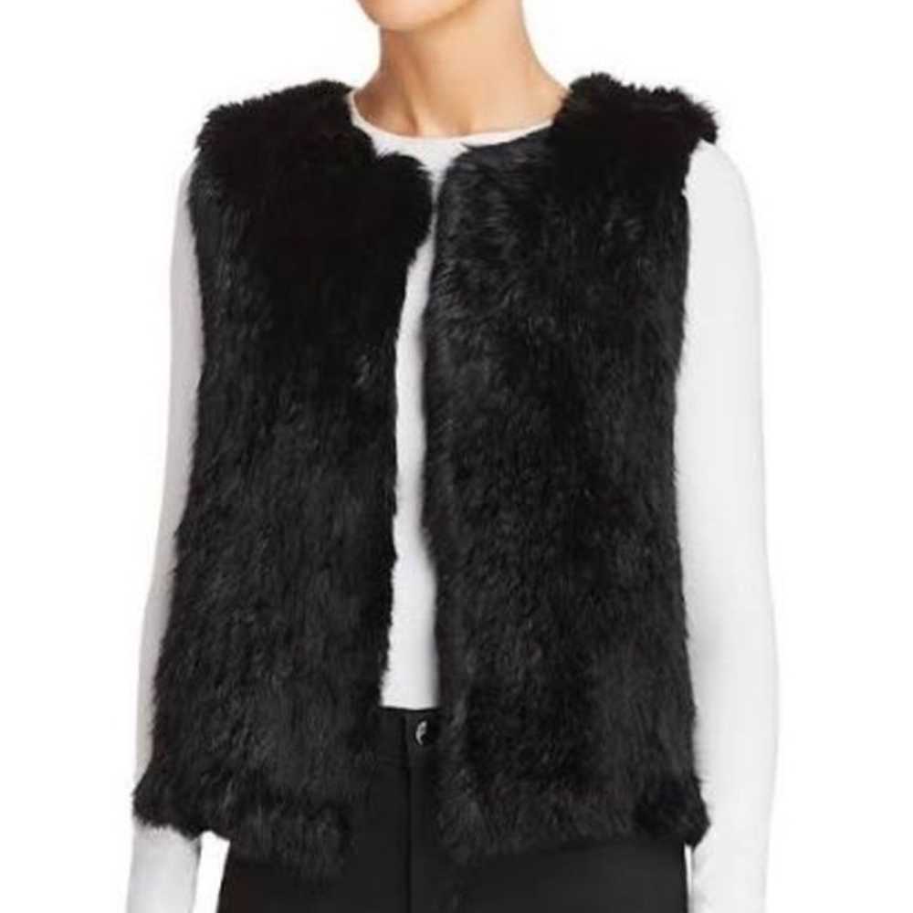 525 America Luxe Rabbit Fur Vest in Black Small - image 1