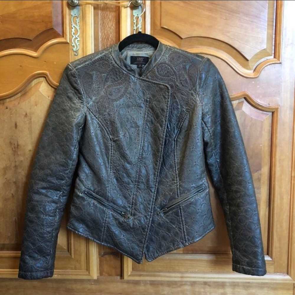 Paisley Leather Jacket - image 1