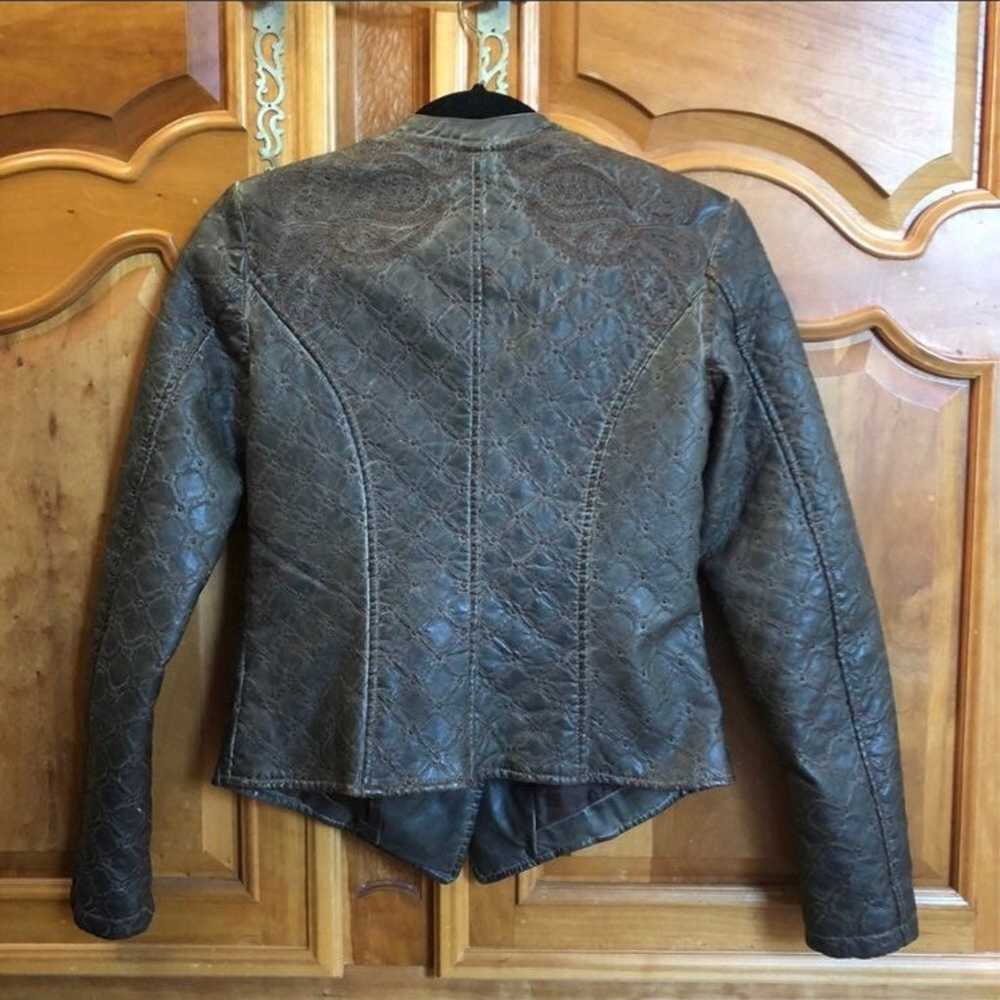 Paisley Leather Jacket - image 2