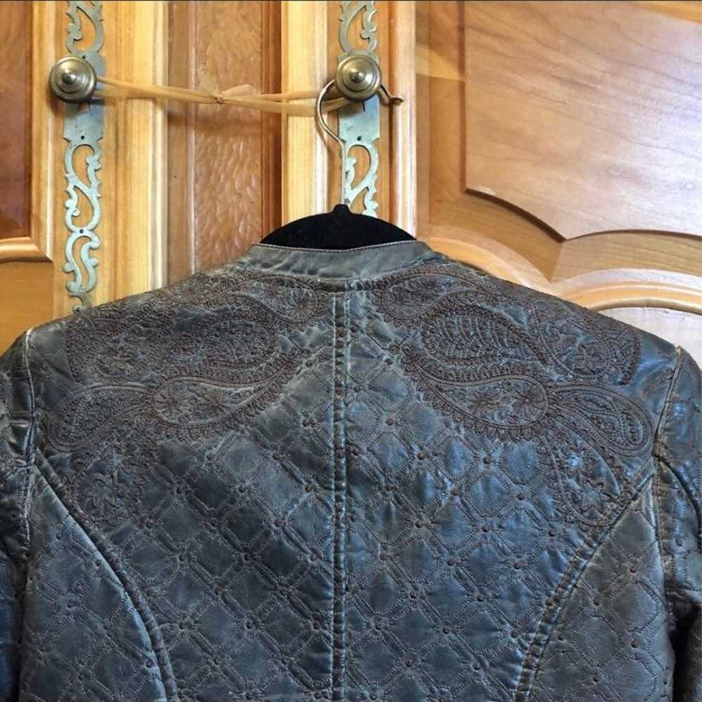 Paisley Leather Jacket - image 4