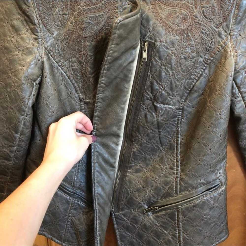 Paisley Leather Jacket - image 6