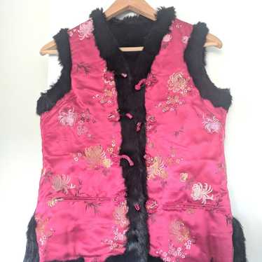 Chinese Vest With Rabbit Fur Liner - image 1