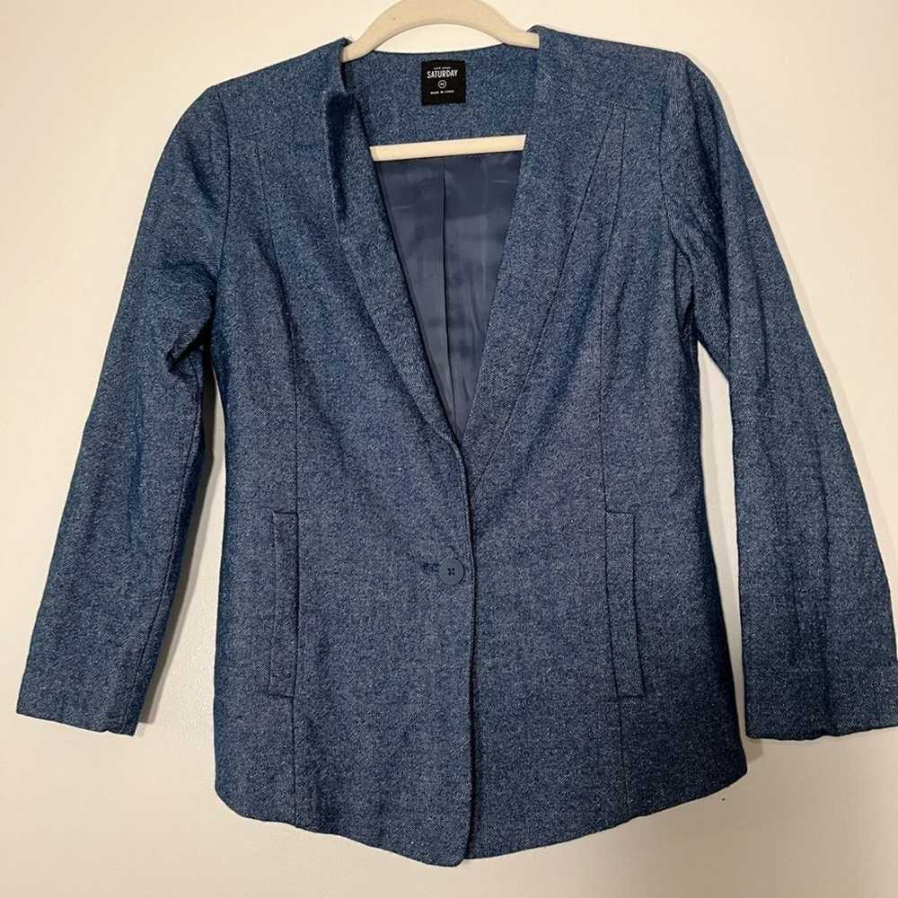 Kate Spade Saturday Suit Yourself Long Sleeve Blu… - image 3