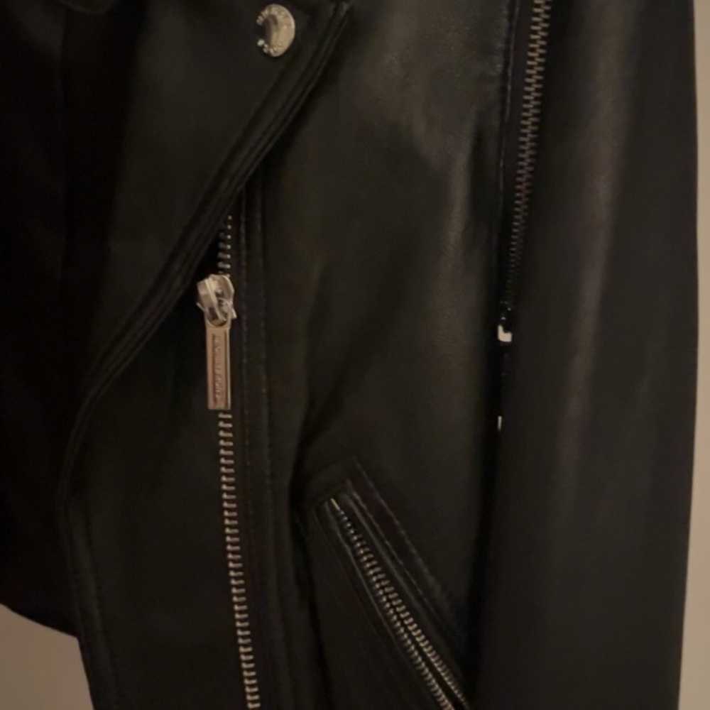 Genuine Leather Michael Kors XS Black jacket - image 4