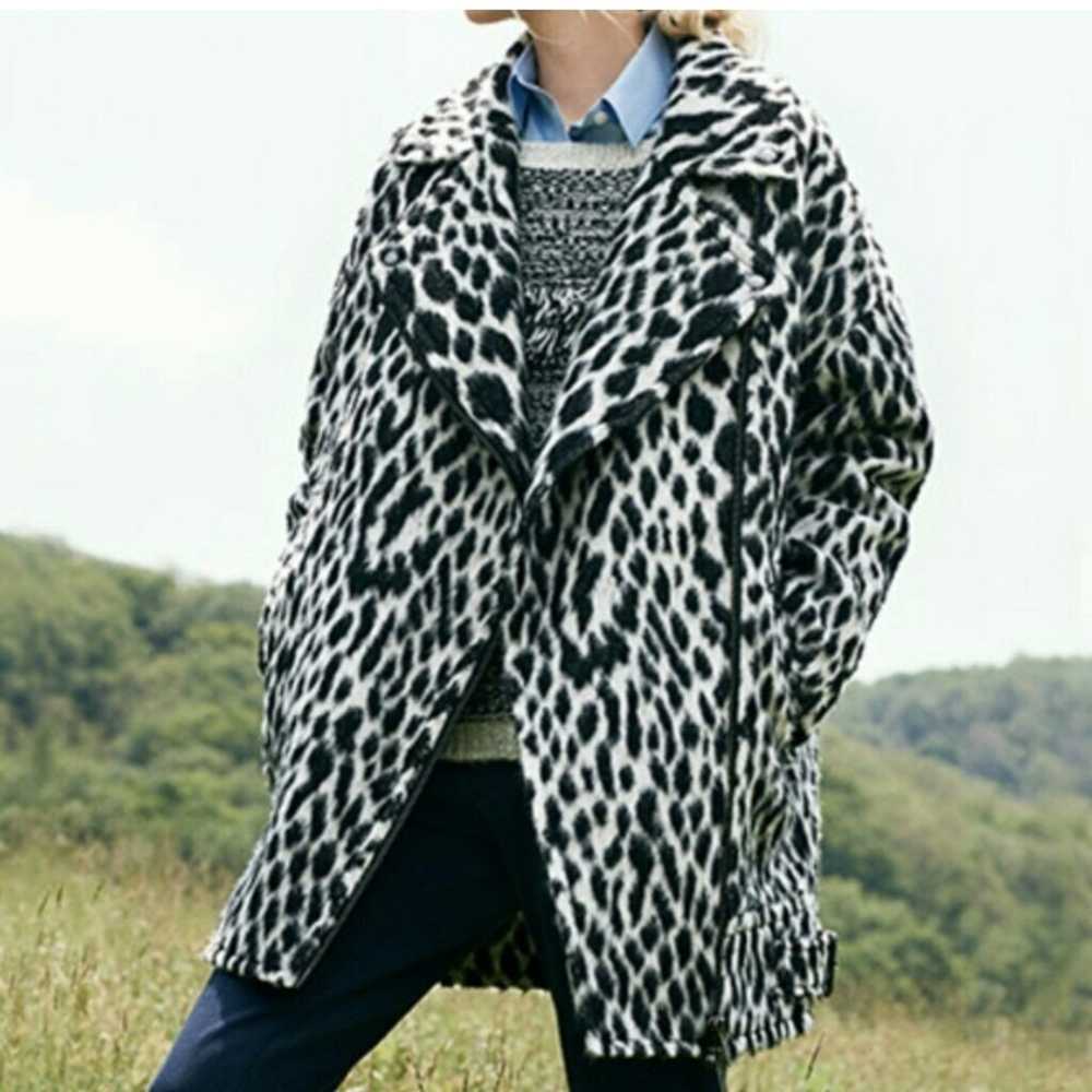 Banana Republic Snow Leopard Cocoon Jacket Coat S… - image 12