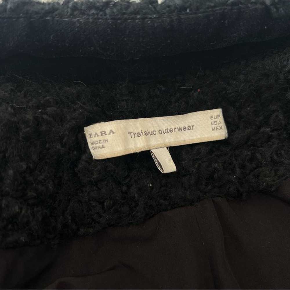 Zara Sherpa Curly Faux Fur Long Coat Teddy Winter… - image 2