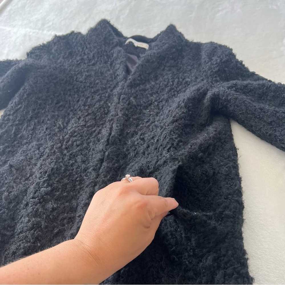 Zara Sherpa Curly Faux Fur Long Coat Teddy Winter… - image 5