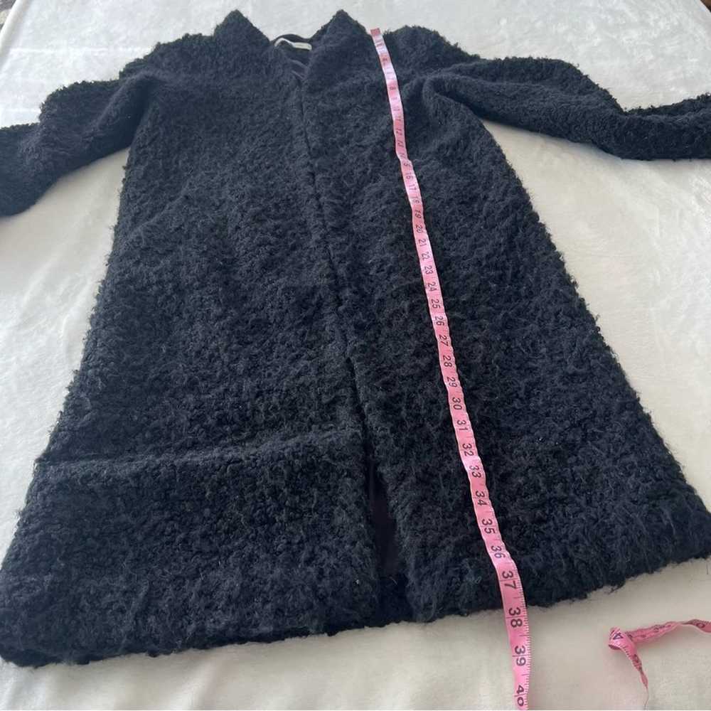 Zara Sherpa Curly Faux Fur Long Coat Teddy Winter… - image 7