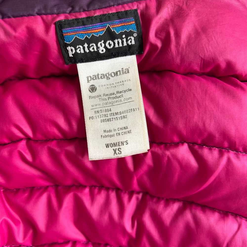 Patagonia Womens Down Jacket Purple Size XS - image 10