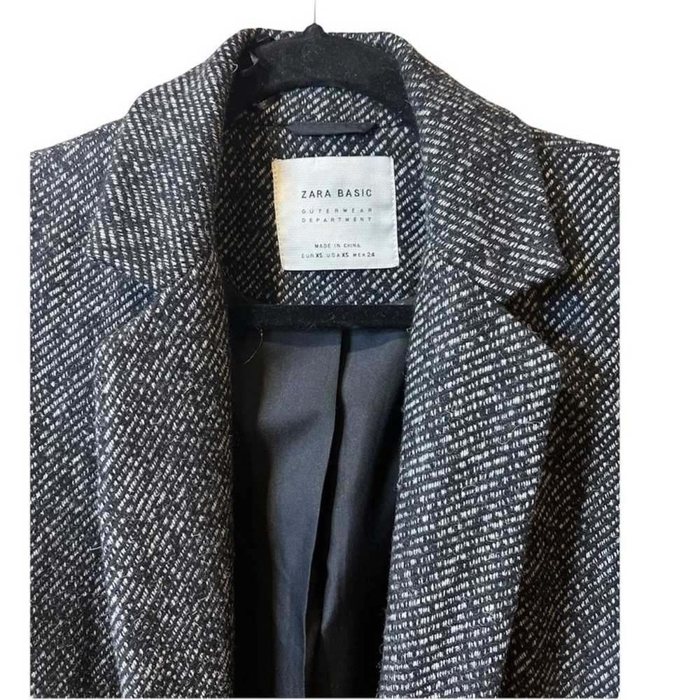Zara Basic Long Coat Size XS - image 2