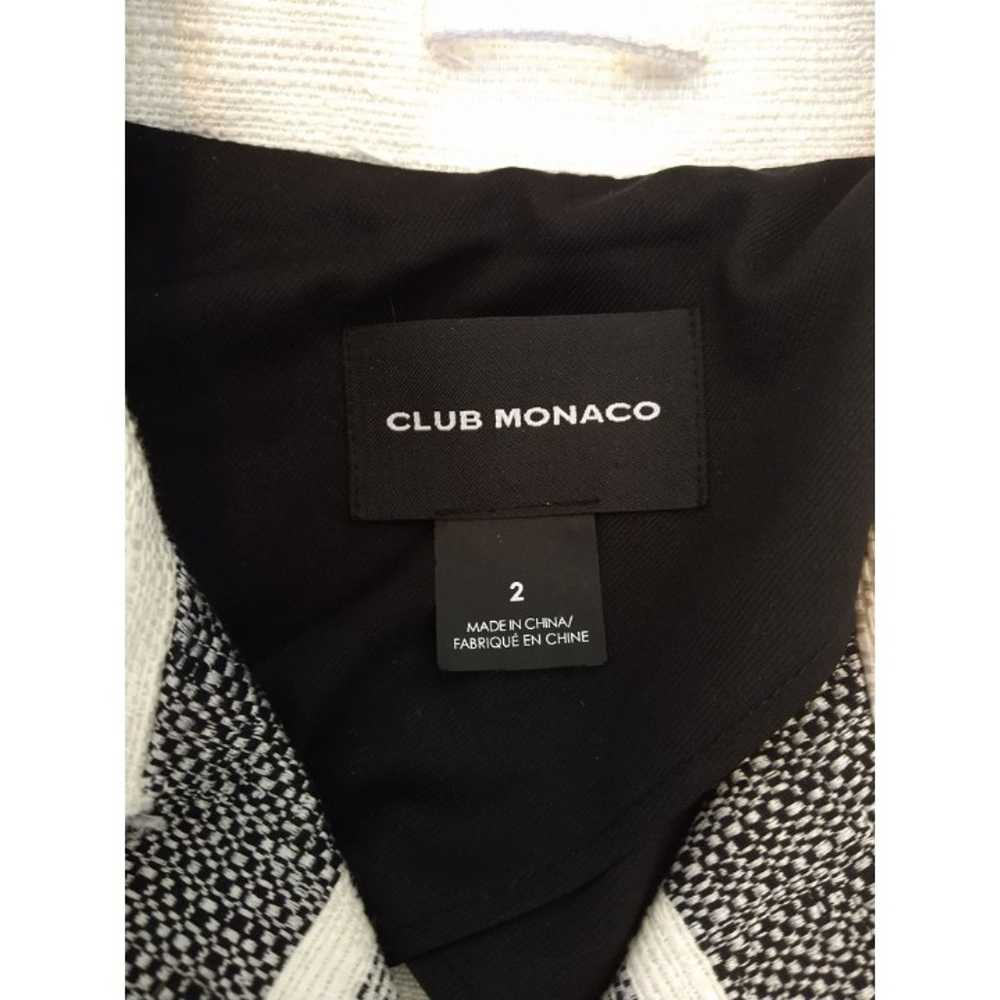 Club Monaco Nolicia Stripe Cropped Moto Women's J… - image 4