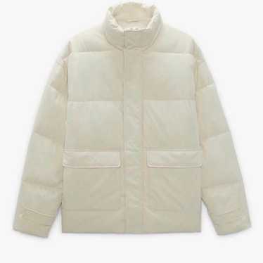 ZARA Puffer Jacket in Ecru