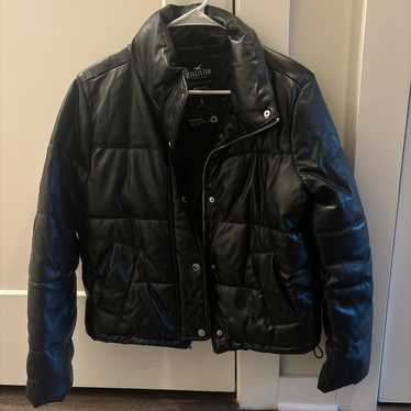 Hollister Leather Puffer Jacket