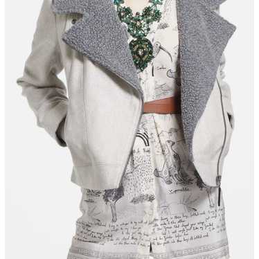 Anthropologie Sherpa Moto Jacket by Cartonnier Si… - image 1