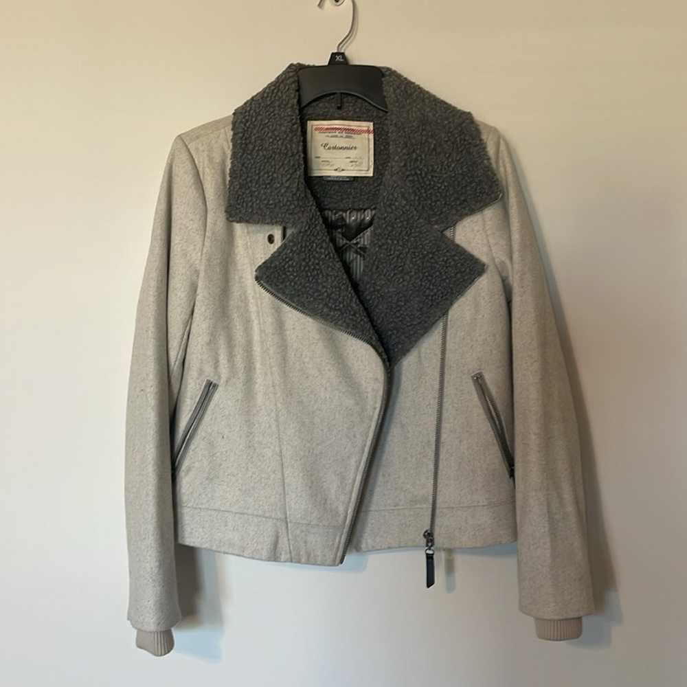 Anthropologie Sherpa Moto Jacket by Cartonnier Si… - image 3