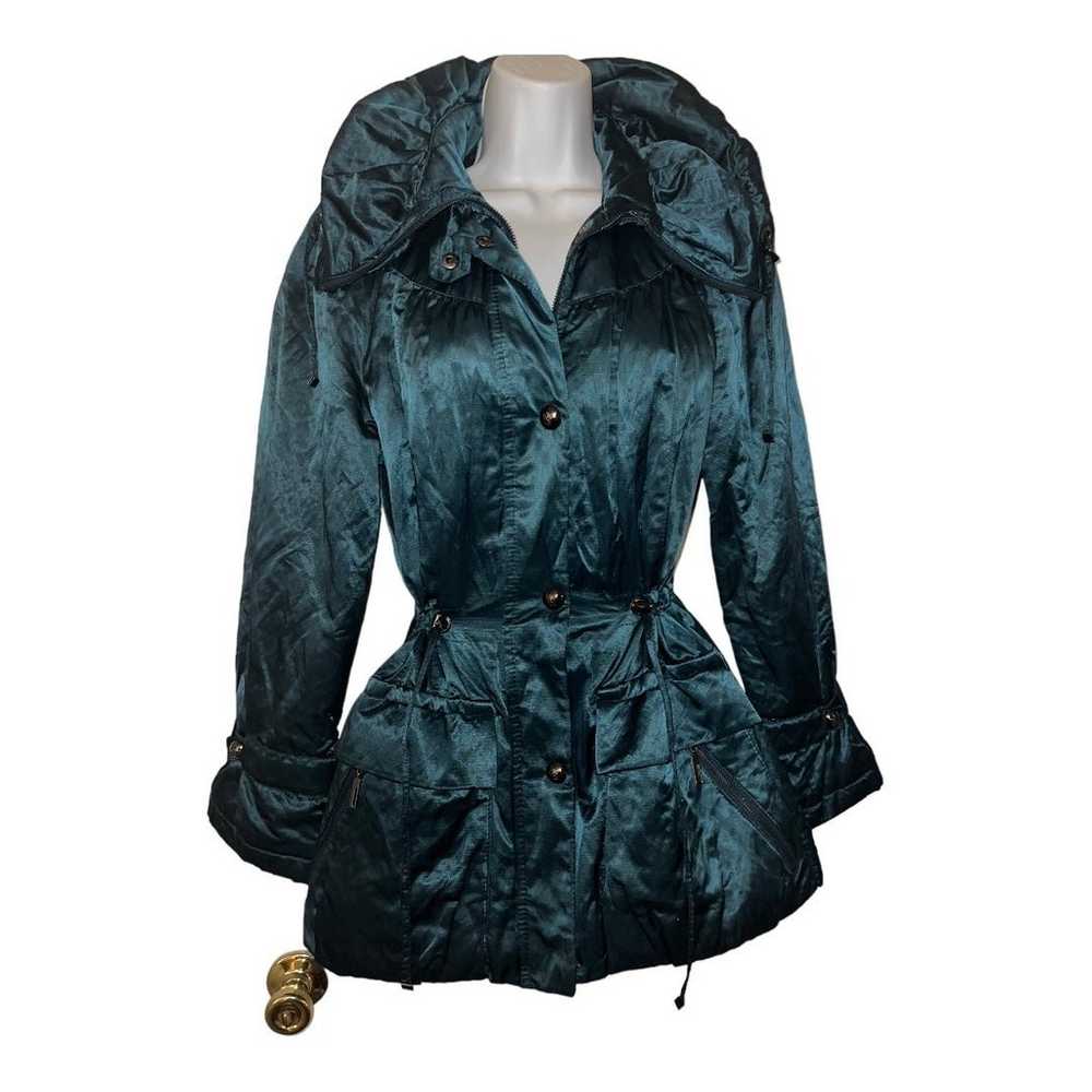 GORGEOUS TEAL COLOR RAIN JACKET BY GALLERY, WITH … - image 1