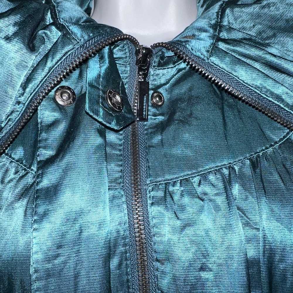 GORGEOUS TEAL COLOR RAIN JACKET BY GALLERY, WITH … - image 6