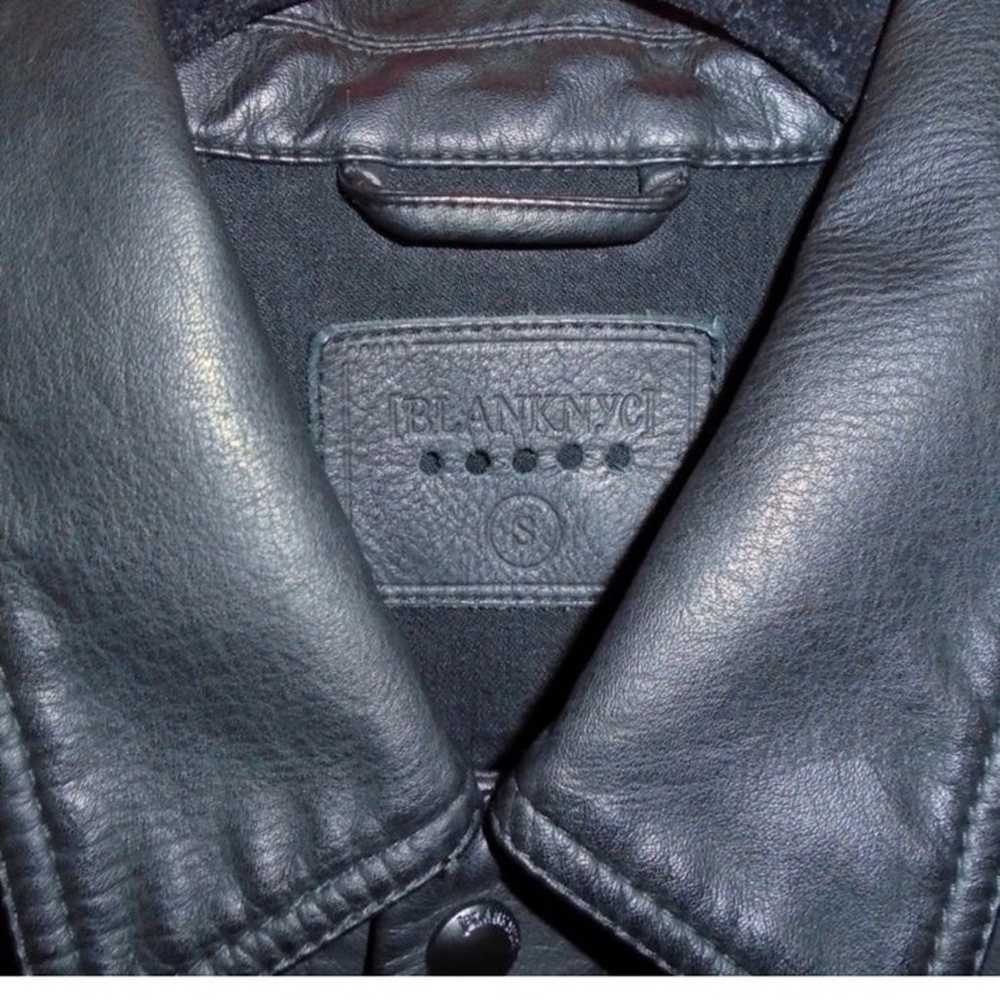 Blank NYC Black Faux Leather Jean MOTO Jacket - image 4