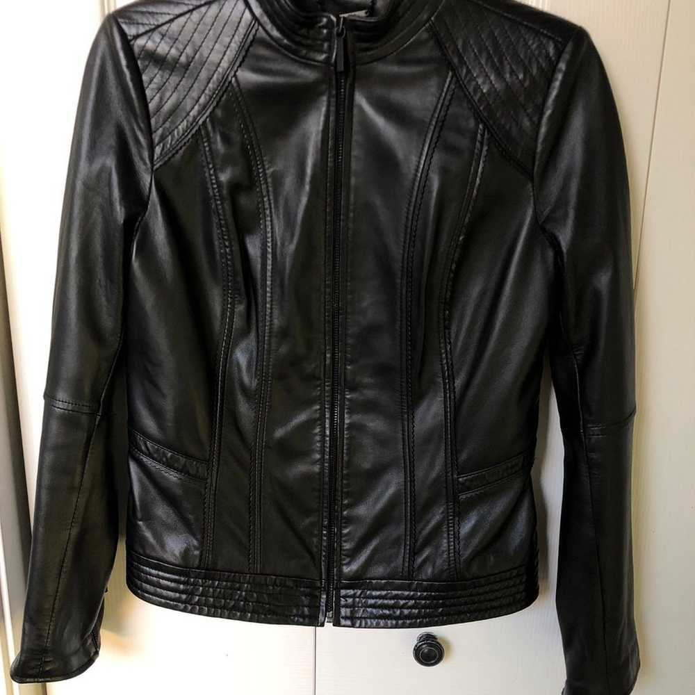 Real Leather Jacket Soft Size 6 - image 1