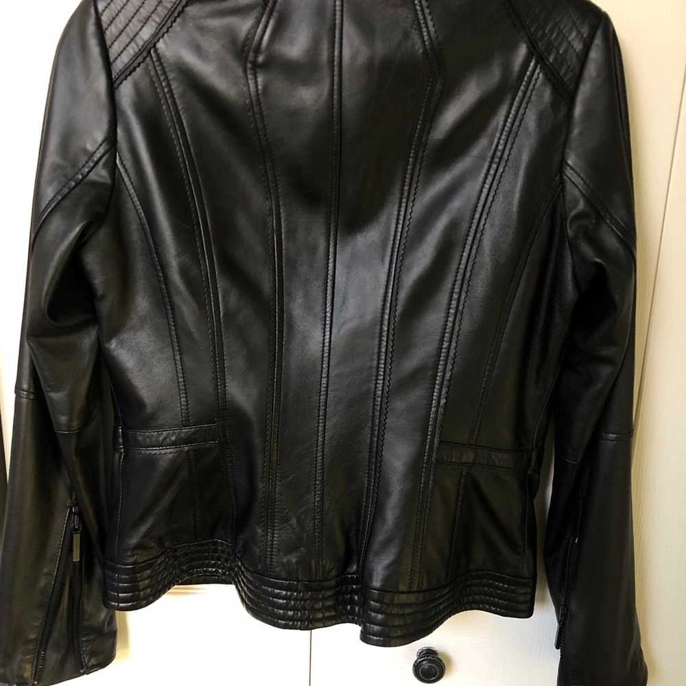 Real Leather Jacket Soft Size 6 - image 2