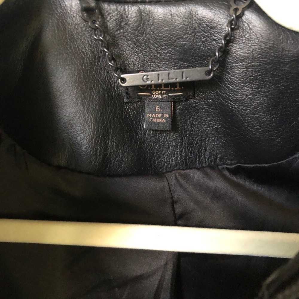 Real Leather Jacket Soft Size 6 - image 4