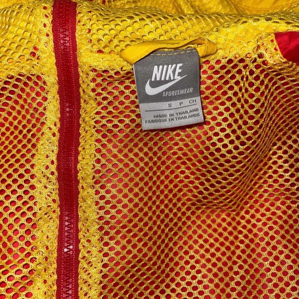 Nike Reversible Red and Yellow Hooded Windbreaker - image 5