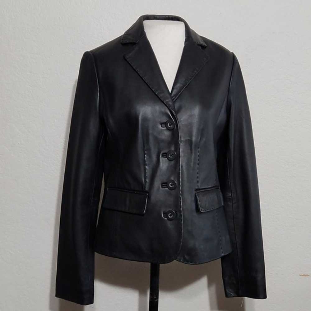 Sonoma Life & Style Black Lambskin Leather Soft B… - image 1
