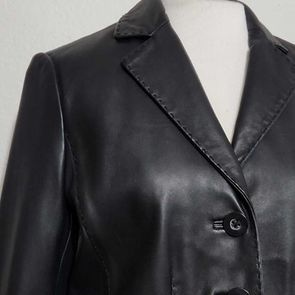 Sonoma Life & Style Black Lambskin Leather Soft B… - image 2