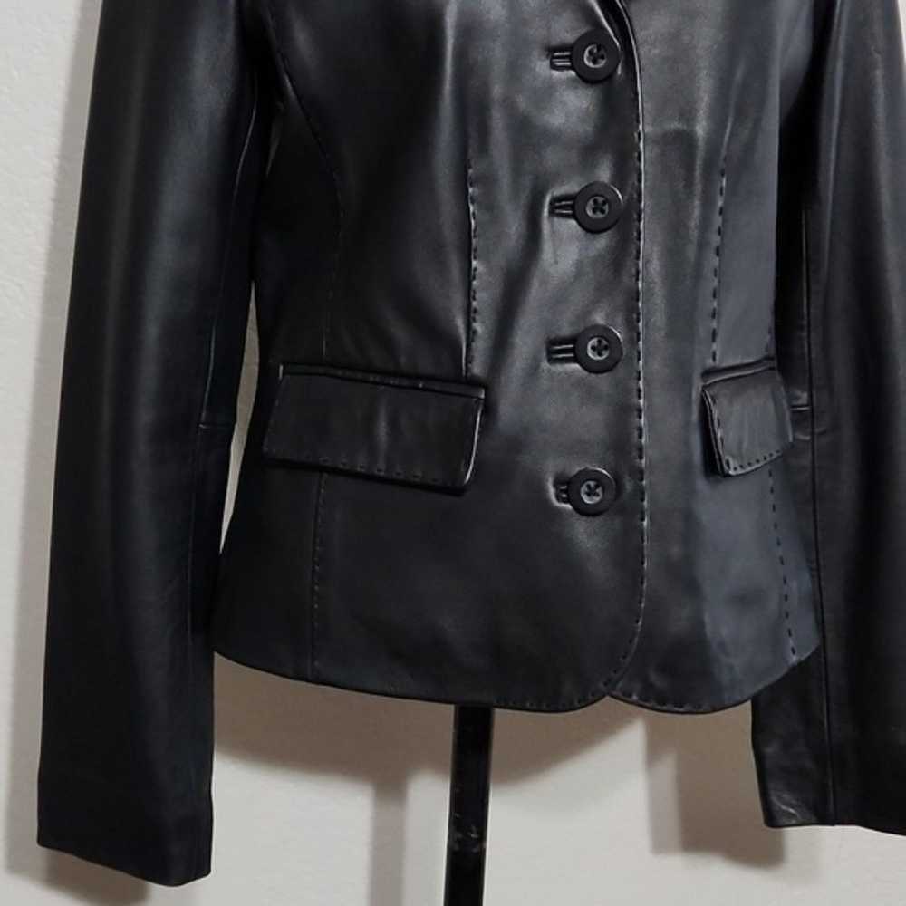Sonoma Life & Style Black Lambskin Leather Soft B… - image 3