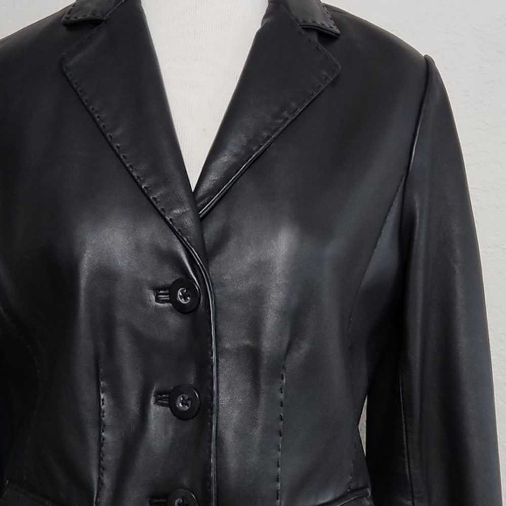 Sonoma Life & Style Black Lambskin Leather Soft B… - image 4