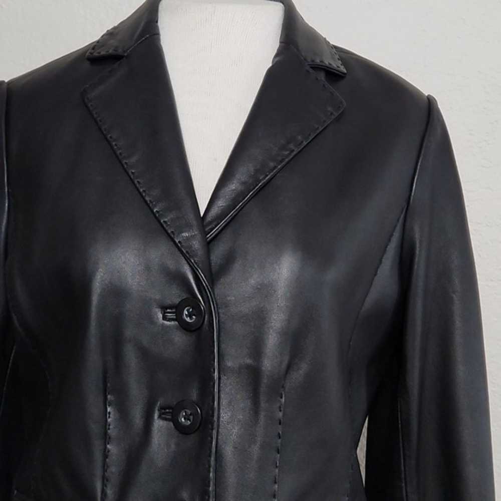 Sonoma Life & Style Black Lambskin Leather Soft B… - image 5