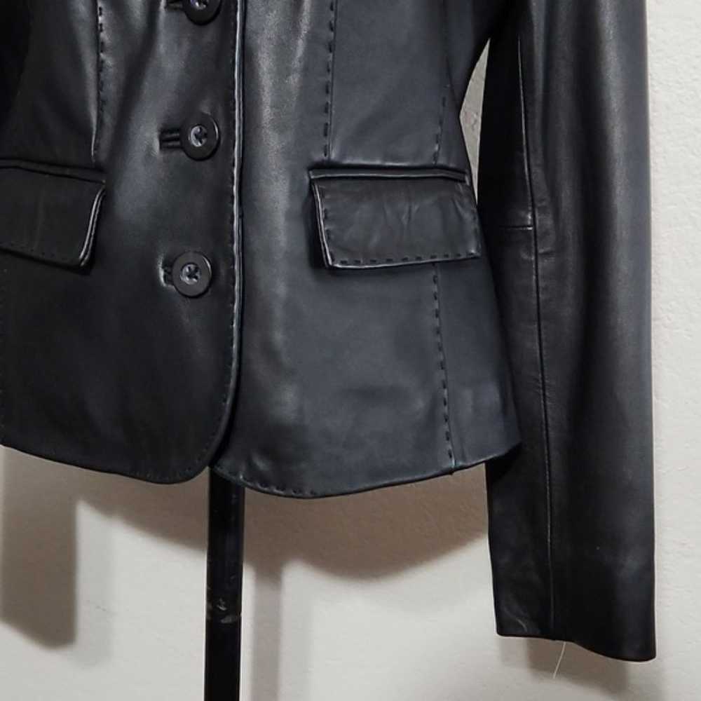 Sonoma Life & Style Black Lambskin Leather Soft B… - image 6