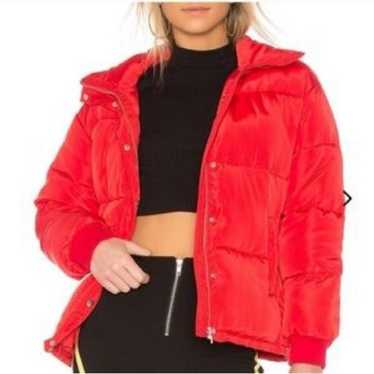 Lovers & Fiends Summit Puffer Jacket Red Size Smal