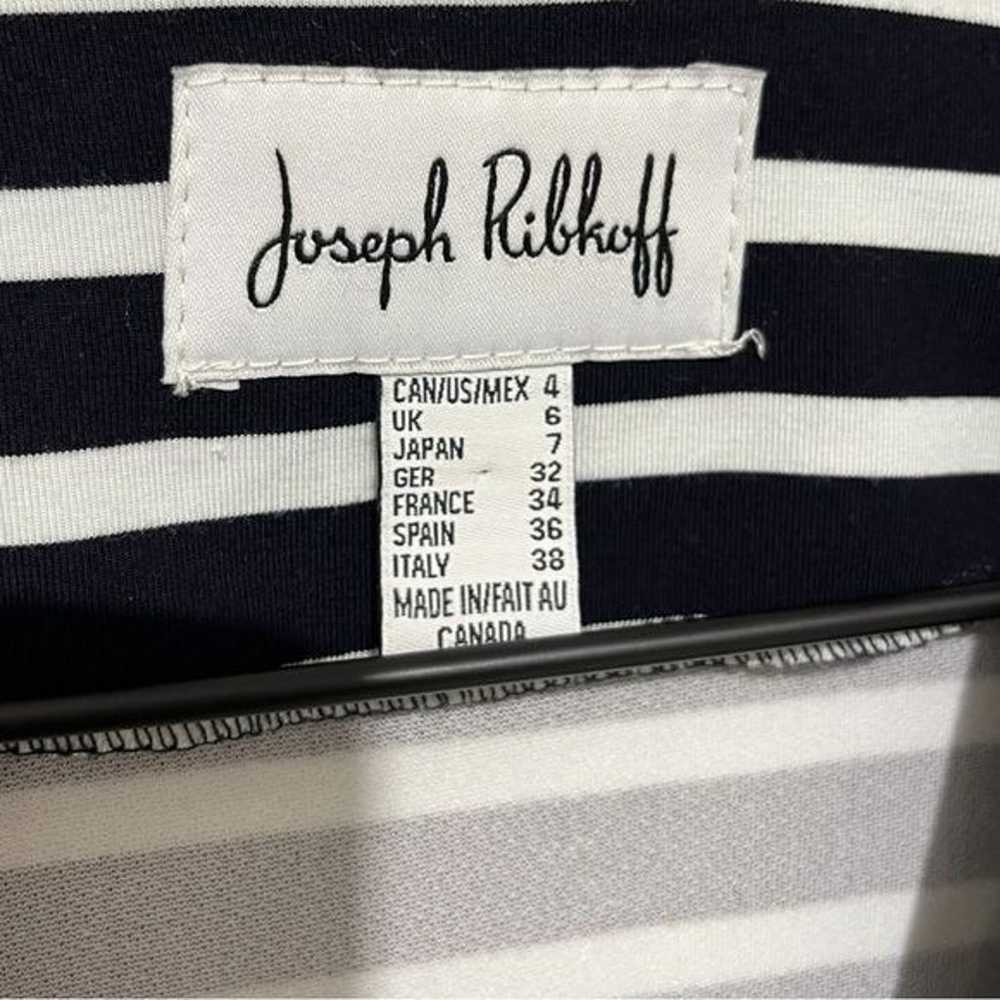 Joseph Ribkoff Black and White Stripe Zip Jacket … - image 10